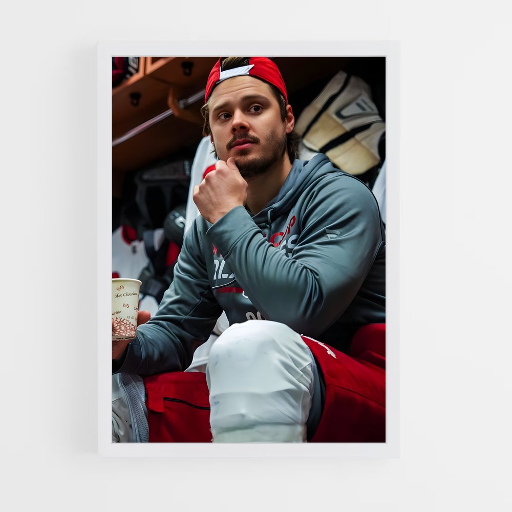 Poster Sebastian aho casier – affiche Hockey sur glace (vue 3)